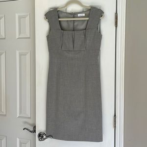 Gray Calvin Klein Size Six Sheath Dress